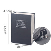 Mini Dictionary Safe Box Book Secret Security Lock Cash Money Coin Storage Jewellery key Locker(Black) Eurekaonline