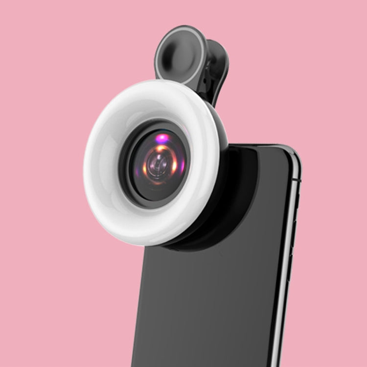 Mobile Phone Macro Lens Beauty Makeup Selfie Light(Black) Eurekaonline