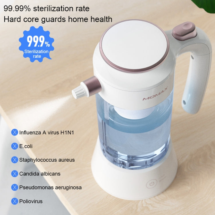 Momax HL3 Clean Jug Disinfection Water Maker Hypochlorite Disinfectant Clean Air Sprayer, UK Plug(White) Eurekaonline