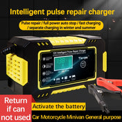 Motorcycle / Car Battery Smart Charger with LCD Creen, Plug Type:AU Plug(Yellow) Eurekaonline