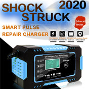 Motorcycle / Car Battery Smart Charger with LCD Creen, Plug Type:EU Plug(Blue) Eurekaonline