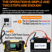 Motorcycle / Car Battery Smart Charger with LCD Creen, Plug Type:US Plug(Yellow) Eurekaonline