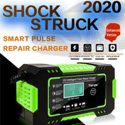 Motorcycle / Car Battery Smart Charger with LCD Screen, Plug Type:UK Plug Eurekaonline