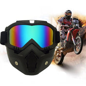 Motorcycle Off-road Helmet Mask Detachable Windproof Goggles Glasses(Colour) Eurekaonline
