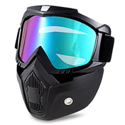 Motorcycle Off-road Helmet Mask Detachable Windproof Goggles Glasses(Colour) Eurekaonline