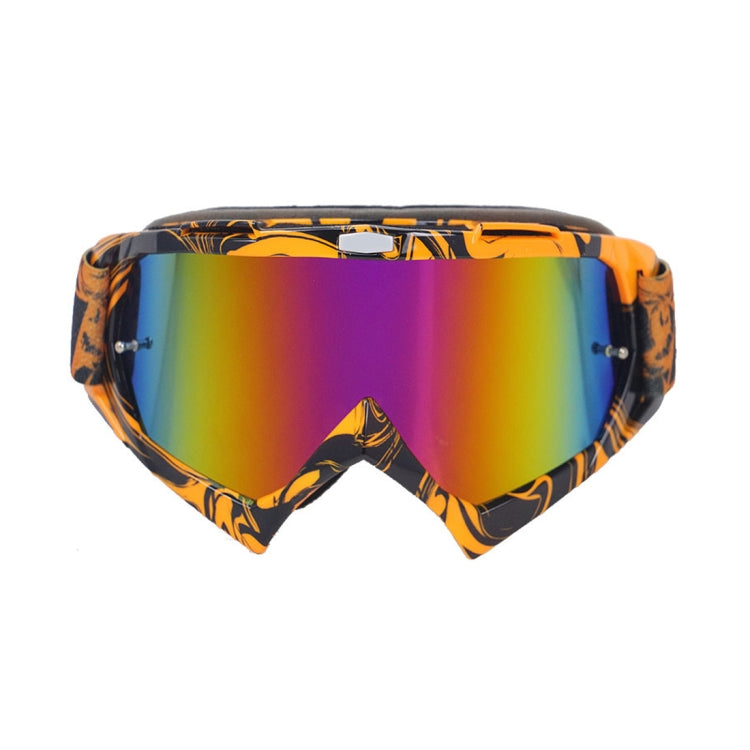Motorcycle Parts Goggles Ski Goggles Outdoor Windproof Glasses(Gold) Eurekaonline