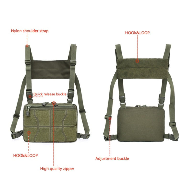 Multi-functional Chest Bag for Outdoor Sports Portable Storage Backpack(Army Green) Eurekaonline