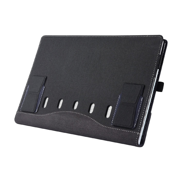 Multifunctional PU Leather Laptop Case With Stand Function, Color: 15.6 inch Black Eurekaonline