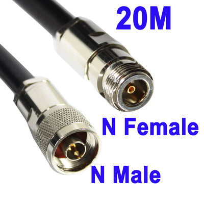 N Female to N Male WiFi Extension Cable, Cable Length: 20M Eurekaonline