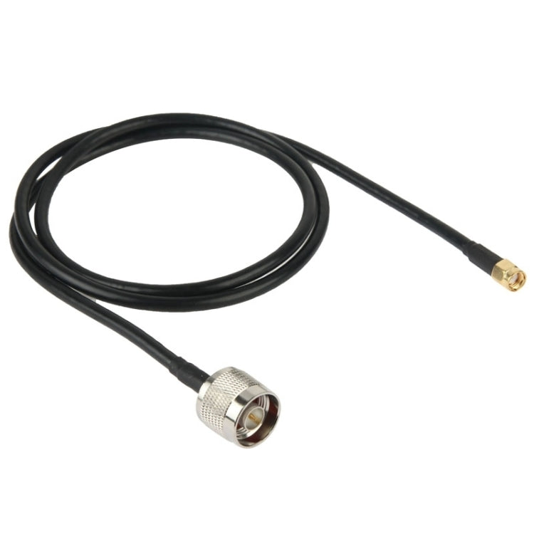 N Male to RP-SMA Converter Cable, Length: 100cm(Black) Eurekaonline
