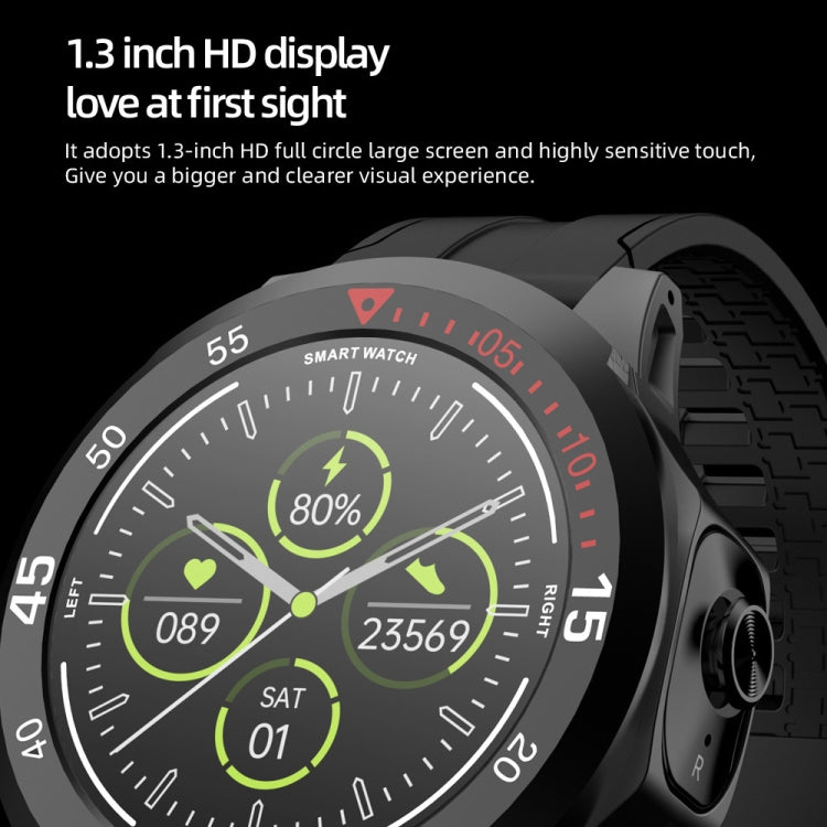 N16 1.28 inch Color Screen Smart Watch,Support Heart Rate Monitoring/Blood Pressure Monitoring(Black) Eurekaonline