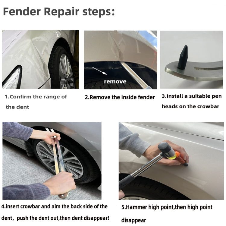 N5 104 in 1 Car Paintless Dent Removal Fender Damage Repair Puller Lifter, Plug Type:Cigarette Lighter Plug Eurekaonline