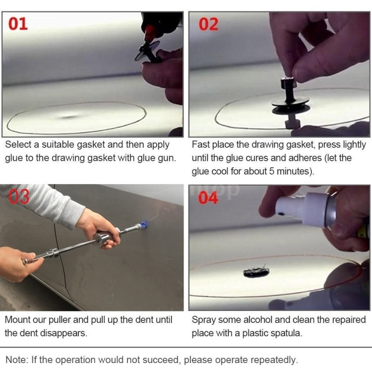 N5 104 in 1 Car Paintless Dent Removal Fender Damage Repair Puller Lifter, Plug Type:US Plug Eurekaonline