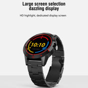 N6 Smart Watch 1.3 inch TFT Screen MTK2502C Bluetooth4.0, Stainless Steel Watch Band, Support Heart Rate Monitor & Pedometer & Sleep Monitor & Sedentary Reminder(Black) Eurekaonline