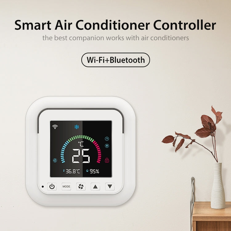 NEO NAS-RT01W WiFi Smart Color Screen Infrared Air Conditioner Controller Thermostat(White) Eurekaonline