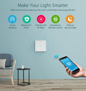 NEO NAS-SC01W Wireless WiFi EU Smart Light Control Switch 1Gang Eurekaonline