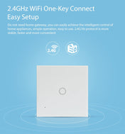 NEO NAS-SC01W Wireless WiFi EU Smart Light Control Switch 1Gang Eurekaonline