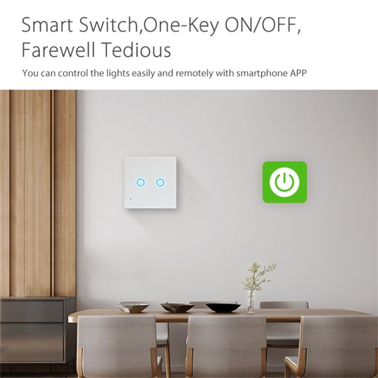 NEO NAS-SC02W Wireless WiFi EU Smart Light Control Switch 2Gang Eurekaonline