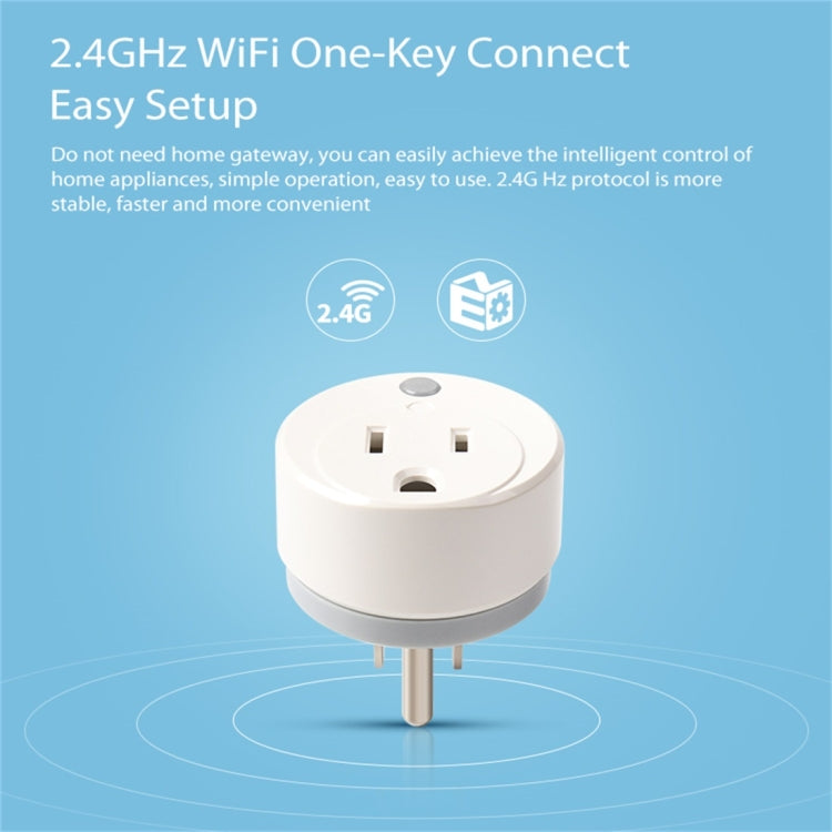 NEO NAS-WR02W WiFi US Smart Power Plug,with Remote Control Appliance Power ON/OFF via App & Timing function Eurekaonline