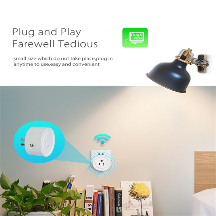 NEO NAS-WR06W WiFi US Smart Power Plug,with Remote Control Appliance Power ON/OFF via App & Timing function Eurekaonline