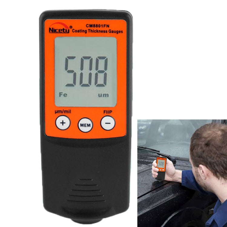 NICETY Coating Thickness Gauge for Measurement of Non-magnetic Coatings on Ferromagnetic Substrates and Electrically Non-conductive Coating on Non-ferrous Metals (CM8801FN) Eurekaonline