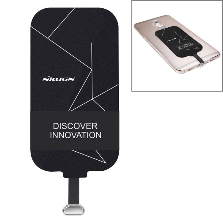 NILLKIN Magic Tag QI Standard Wireless Charging Receiver with USB-C / Type-C Port(Black) Eurekaonline