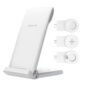 NILLKIN NKT12 3-in-1 Wireless Charger with Samsung Watch Charger, Plug Type:EU Plug (White) Eurekaonline