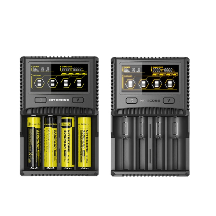 NITECORE 4-Slot Smart LCD Fast Charger, Model: SC4 Eurekaonline