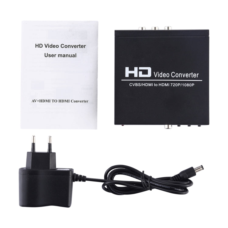 NK-8A AV + HDMI to HDMI HD Video Converter(Black) Eurekaonline