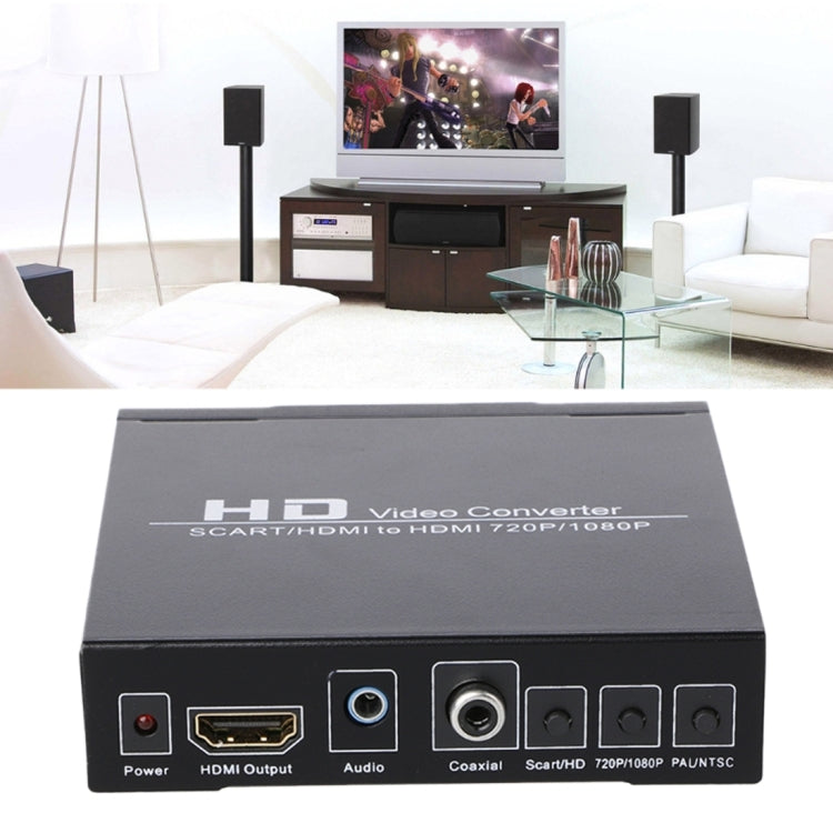 NK-8A AV + HDMI to HDMI HD Video Converter(Black) Eurekaonline