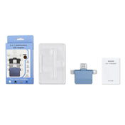 NK-939C 3 in 1 USB to USB-C / Type-C + 8PIN Multifunctional Docking Station (Blue) Eurekaonline