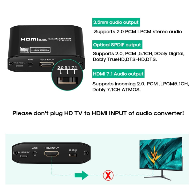 NK-H38 4K HDMI Audio Splitter Converter Eurekaonline