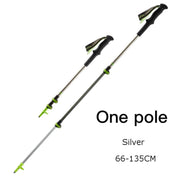 Naturehike External Lock Telescopic Ultra-light Carbon Trekking Cane Outdoor Climbing Equipment(Moonlight Silver) Eurekaonline