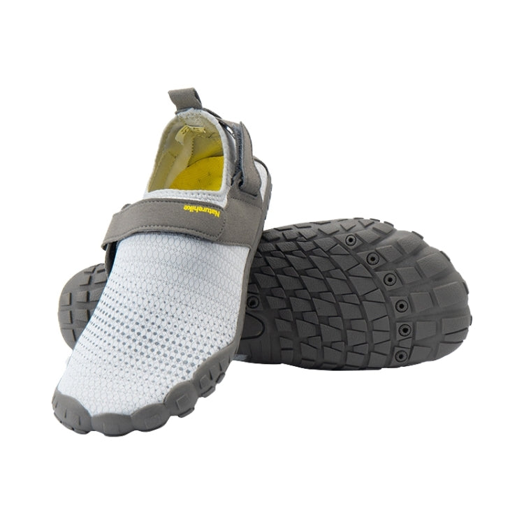 Naturehike NH20FS022 Rubber Sole Quick-drying Beach Shoes, Size:L(White+Grey) Eurekaonline