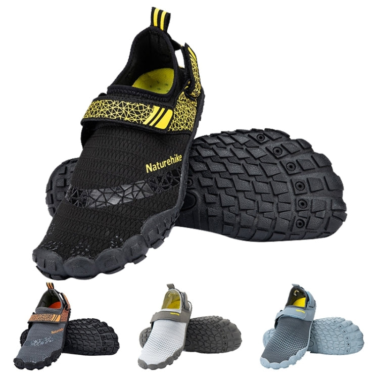 Naturehike NH20FS022 Rubber Sole Quick-drying Beach Shoes, Size:L(White+Grey) Eurekaonline