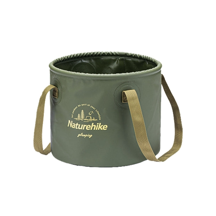 Naturehike NH20SJ040 10L PVC Outdoor Camping Foldable Water Storage Bucket (Army Green) Eurekaonline