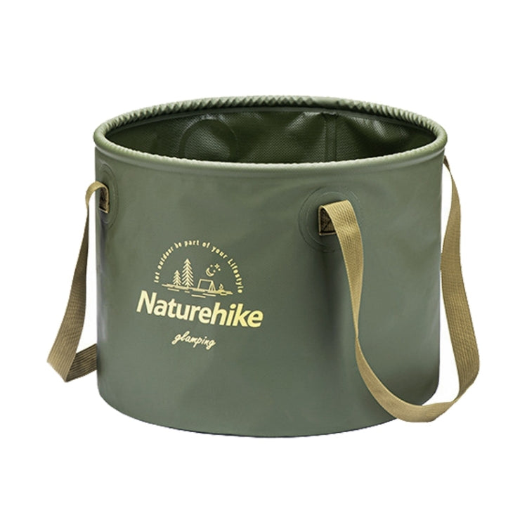 Naturehike NH20SJ040 20L PVC Outdoor Camping Foldable Water Storage Bucket (Army Green) Eurekaonline