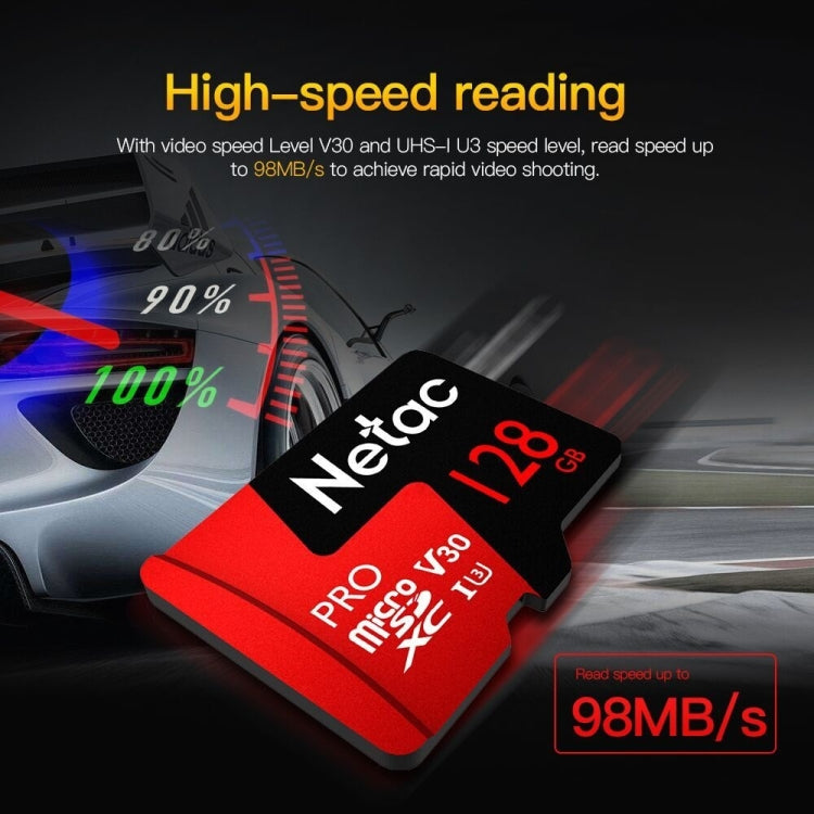 Netac P500 PRO 128GB U3 Speed Level Automobile Data Recorder Monitor Camera Memory Card TF Card Eurekaonline