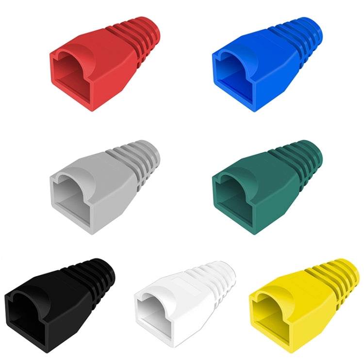 Network Cable Boots Cap Cover for RJ45, Green (500 pcs in one packaging , the price is for 500 pcs)(White) Eurekaonline