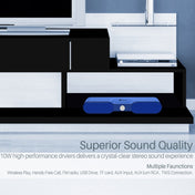 New Rixing NR4017 Portable 10W Stereo Surround Soundbar Bluetooth Speaker with Microphone(Music Melody) Eurekaonline
