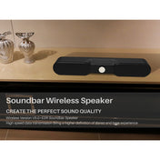 NewRixing NR-4017 TWS Pure Color Soundbar Bluetooth Speaker with Knob(Black) Eurekaonline