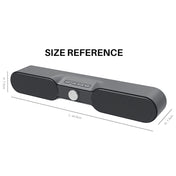 NewRixing NR-4017 TWS Pure Color Soundbar Bluetooth Speaker with Knob(Black) Eurekaonline