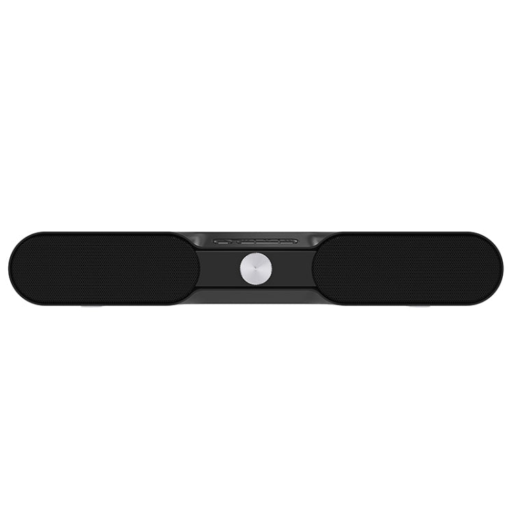 NewRixing NR-4017 TWS Pure Color Soundbar Bluetooth Speaker with Knob(Black) Eurekaonline