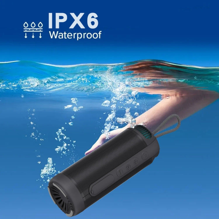 NewRixing NR9015 14W Portable IPX6 Waterproof TWS Stereo Bluetooth Speaker(Black) Eurekaonline