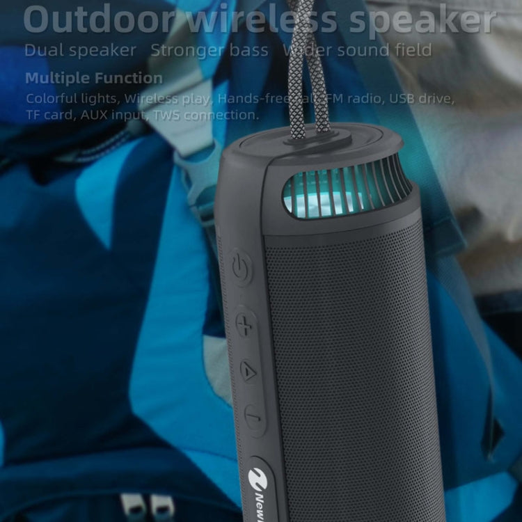NewRixing NR9015 14W Portable IPX6 Waterproof TWS Stereo Bluetooth Speaker(Green) Eurekaonline
