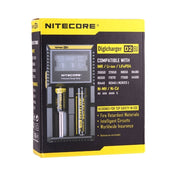 Nitecore D2 Intelligent Digi Smart Charger with LED Indicator for 14500, 16340 (RCR123), 18650, 22650, 26650, Ni-MH and Ni-Cd (AA, AAA) Battery Eurekaonline