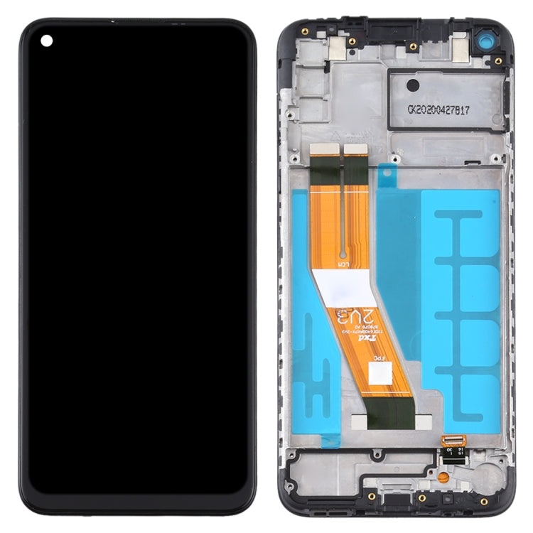 OEM LCD Screen for Samsung Galaxy A11 Digitizer Full Assembly with Frame (Black) Eurekaonline