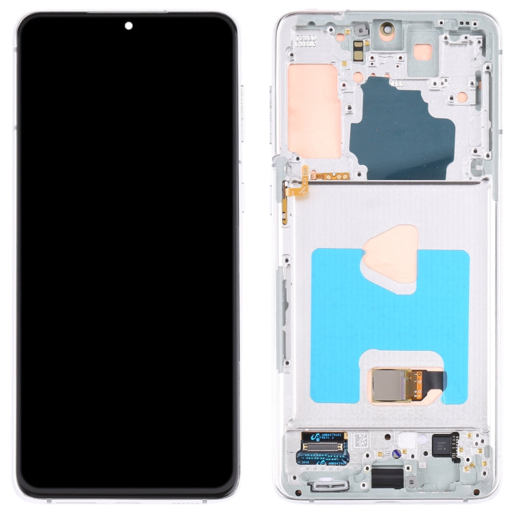 OEM LCD Screen for Samsung Galaxy S21+ (5G) SM-G996 Digitizer Full Assembly With Frame (Silver) Eurekaonline