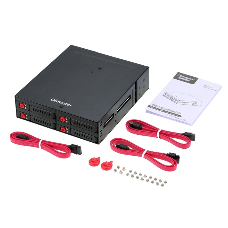 OImaster MR-6401 Four-Bay Chassis Built-In Optical Drive Hard Disk Box Eurekaonline