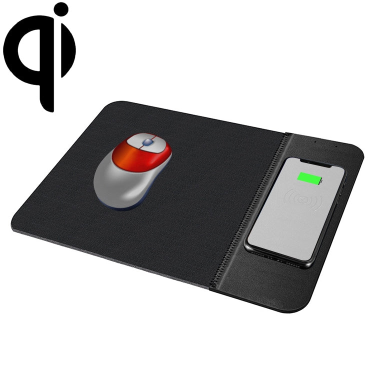 OJD-36 QI Standard 10W Lighting Wireless Charger Rubber Mouse Pad, Size: 26.2 x 19.8 x 0.65cm (Black) Eurekaonline